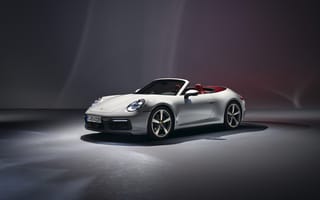 Картинка Porsche Carrera, Porsche, Порше, Carrera, Карера, машины, машина, тачки, авто, автомобиль, транспорт, кабриолет, белый