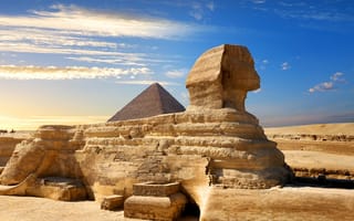 Картинка сфинкс, египетский, древний, история, исторический, пустыня, песок, Гиза, Eгипет, архитектура
