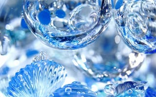 Картинка вода, пузыри, прозрачные, пузырьки