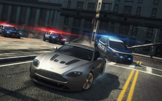 Картинка Need for speed, 2012, MW, NFS, police, cars, Aston Martin V12 Vantage, Most Wanted