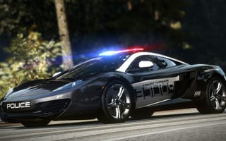 Картинка Need for speed, тачка, Hot pursuit, коп, McLaren, MP4-12C, полиция
