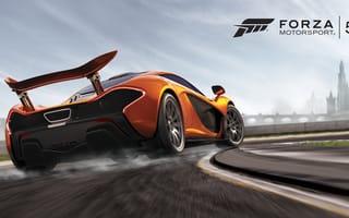 Картинка Forza Motorsport 5, трек, Turn 10 Studios, спорткар, Microsoft, спойлер, трасса, дорога, авто, sports car, небо, асфальт, дым, автомобиль, Xbox One, машина