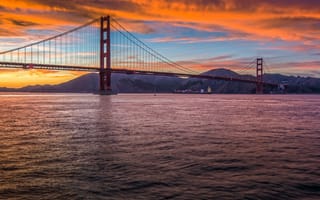 Картинка Golden Gate Bridge, Золотые Ворота, Сан-Франциско, Калифорния, USA, United States, мост, California, США