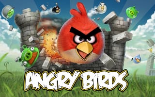 Картинка angry birds, game, полёт, игра