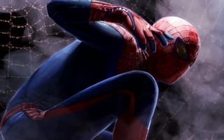 Картинка арт, Человек-паук, Spider-Man, супергерой