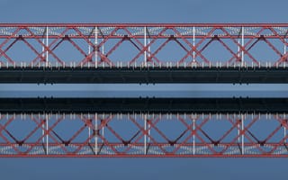 Картинка мост, отражение, вода