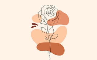 Картинка Роза, бохо искусство, минималистский, 5к, абстрактный цветок, старое кружево