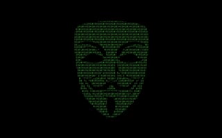 Картинка анонимный, двоичный, биты, 5 тыс., амолед, хакер, черный