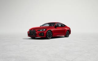 Картинка BMW 430i купе м спорт, 2024 год, белый, красные автомобили, 5 тыс.