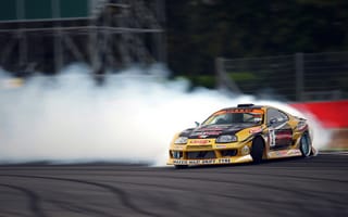 Картинка supra, drift, Toyota, competition, tuning, sportcar, smoke