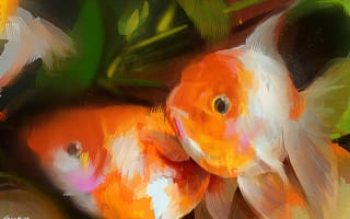 Картинка SOZOMAIKA, цифровая живопись, рыба, картина