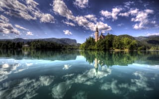 Картинка Остров Блед, Озеро Блед, Словения