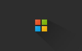 Картинка Microsoft, логотип, минималистский, минимализм, компьютер