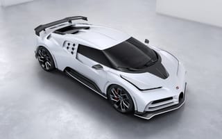 Картинка Bugatti Centodieci, белая машина, автомобили 2020 года, машины