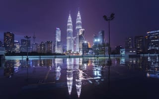 Картинка Petronas Twin Towers, Куала-Лумпур, Малайзия