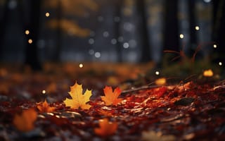 Картинка осень, листья, autumn, park, forest, парк