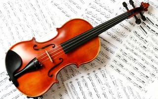 Картинка классика, скрипка, ноты