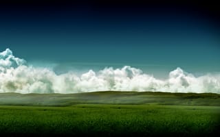 Картинка heaven, поле, небо, трава