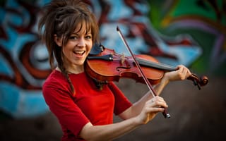 Картинка Lindsey Stirling, violin, Линдси Стирлинг, скрипачка, скрипка, девушка