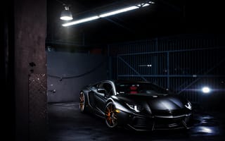 Картинка Lamborghini, LB834, Ламборджини, Ламборгини, чёрная, Авентадор, Aventador, блики, LP700-4, лампа, black