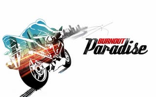 Картинка burnout, мотоцикл, город, bike, paradise