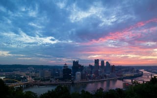 Картинка USA, Pittsburgh, city, город, Pennsylvania