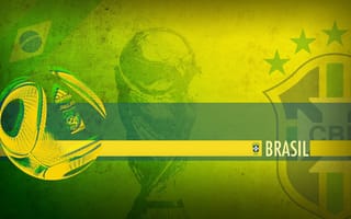 Картинка fifa, brazil, Бразилия, football, world cup, ball, мяч, зеленый фон, футбол, кубок