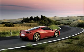 Картинка Ferrari, пейзаж, трасса