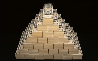 Картинка деньги, пирамида, баксы, доллары