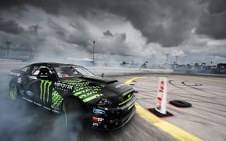 Картинка Monster Energy, Ford, Nitto Tire Mustang RTR, Formula Drift