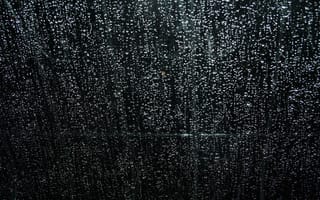 Картинка дождь, окно, капли, ночь, стекло