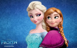 Картинка Frozen, Анна, sisters, Холодное сердце, Elsa, Anna, мультфильм, Princess, Disney, Эльза, сёстры, принцессы, Snow Queen