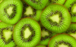 Картинка kiwi, fresh, киви, ломтики, fruits, slice, фрукты