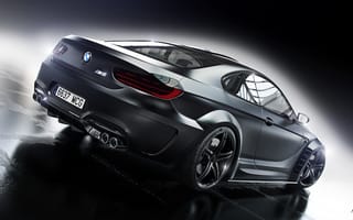 Картинка BMW, Prior Design, Rear, M6, Car, Black, Wheels