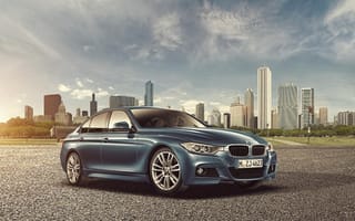 Картинка BMW, Joshua Amenyo, небоскрёбы, бмв, F30, 3 Series, Sedan, город