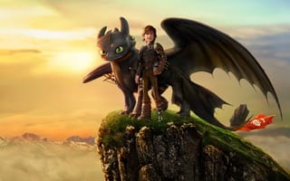 Картинка How To Train Your Dragon 2, Movie, Action, Viking, DreamWorks, Jay Baruchel, Fantasy, Dragon, Animation, Adventure, Hiccup, Comedy, Family