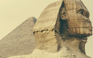 Картинка Египет, скульптура, Сфинкс, пирамида