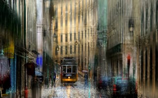 Картинка дождь, Лиссабон, капли, Португалия