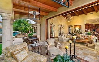 Картинка luxury, home, santa fe, living room, ranch