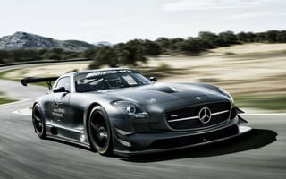 Картинка 2012, C197, амг, мерседес, SLS 63, 45th Anniversary, Mercedes-Benz, AMG, суперкар, GT3