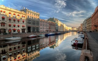 Картинка Санкт-Петербург, лето, Мойка, река