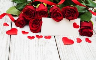 Картинка любовь, сердечки, valentine's day, romantic, цветы, wood, red, hearts, roses, красные, розы, love, flowers