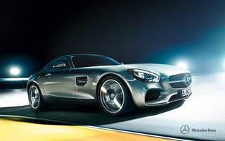 Картинка 2014, AMG, GT, C190, суперкар, мерседес, Mercedes-Benz