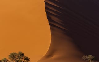Картинка песок, свет, тень, Намибия, пустыня