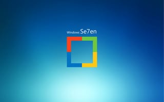 Картинка Windows 7, краски, компьютер, операционная система