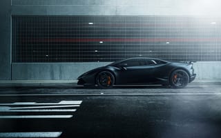 Картинка Lamborghini Huracan, hq, William Stern, street, black, car