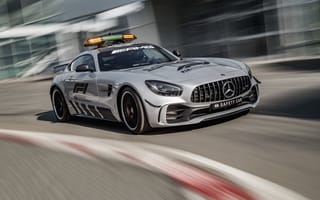 Картинка Мерседес-Бенц, Mercedes - Benz, 2018, машина безопасности, Формула 1, Mercedes - AMG GT R Official F1 Safety Car