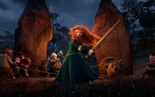 Картинка film, pixar, red hair, bear, the movie, brave