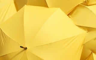 Картинка зонт, желтый, разные