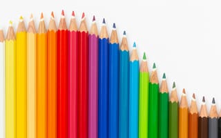 Картинка карандаш, разные, цветной, разноцветный, цвета, радуга, цвет